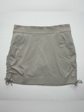 Columbia Women’s Athletic Khaki/Taupe Skort with Pockets and Gathered Hem
